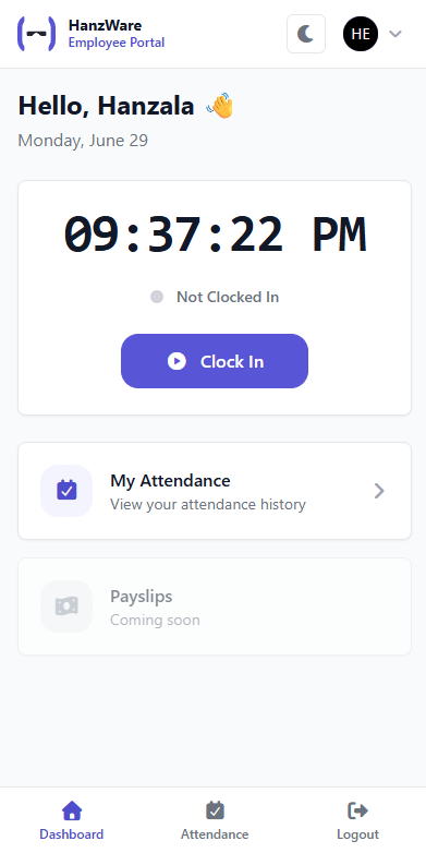 HanzWare Mobile App