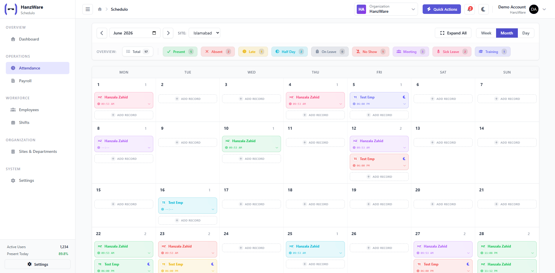 HanzWare Dashboard